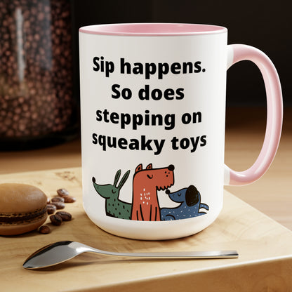 Sip Happens Coffee Mugs, 15oz