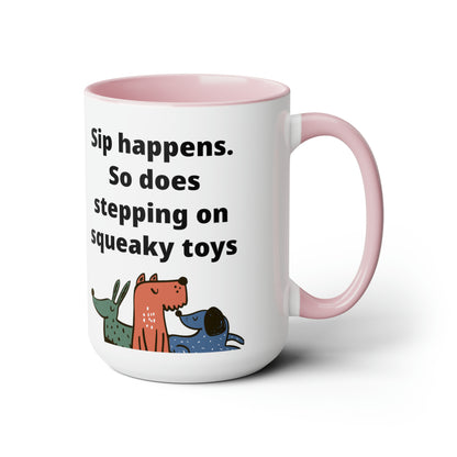 Sip Happens Coffee Mugs, 15oz