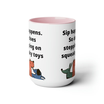 Sip Happens Coffee Mugs, 15oz