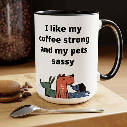 Sassy Pets Coffee Mugs, 15oz