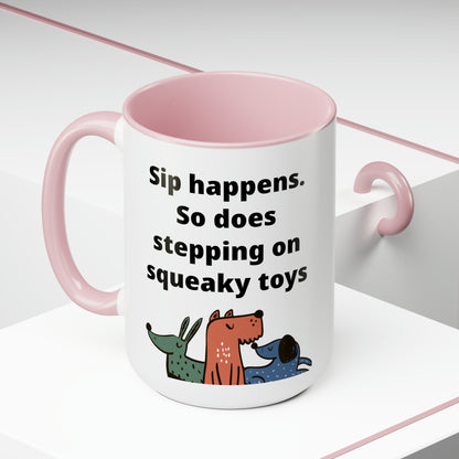 Sip Happens Coffee Mugs, 15oz