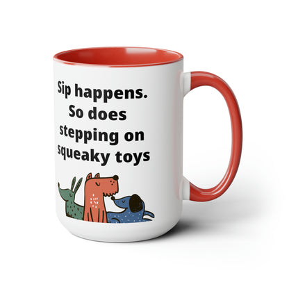 Sip Happens Coffee Mugs, 15oz