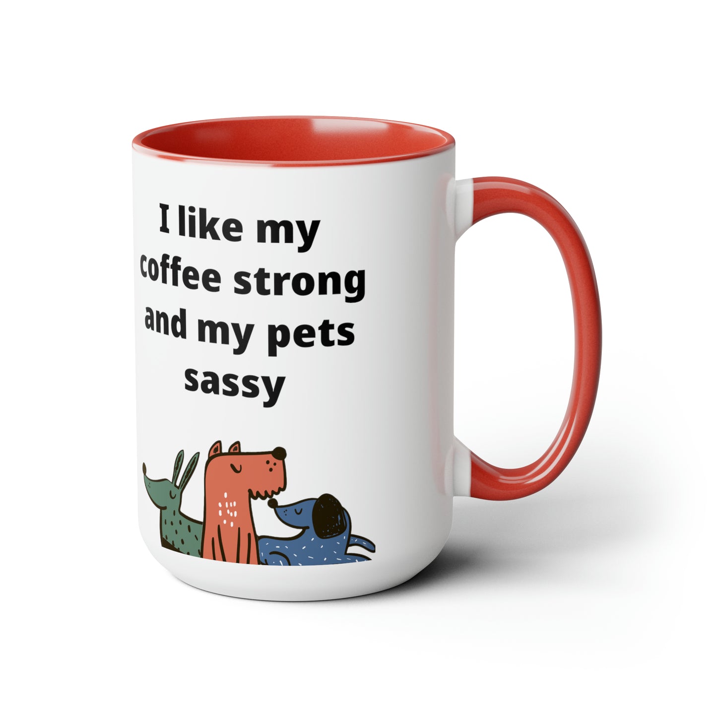 Sassy Pets Coffee Mugs, 15oz