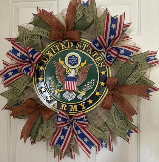 United States Army Custom Wreath