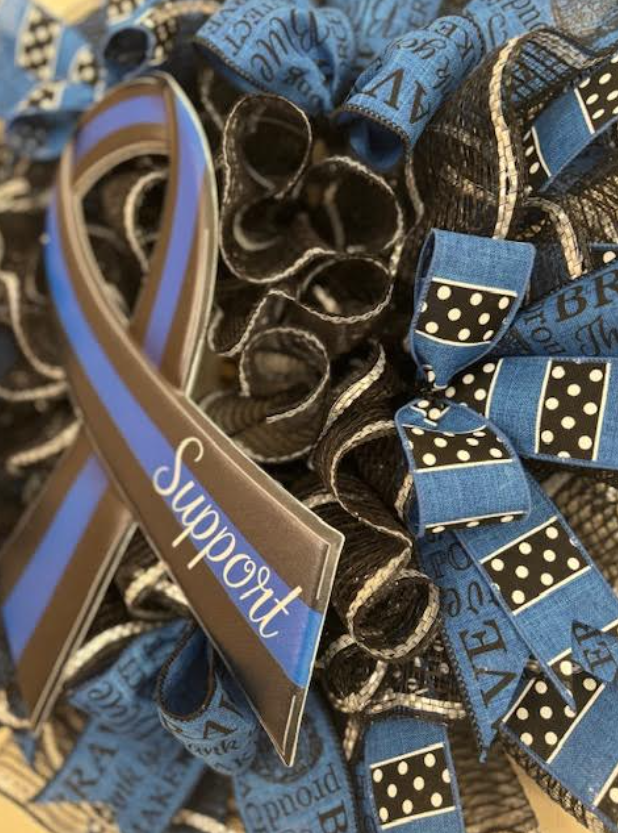 Law Enforcement Support Custom Wreath