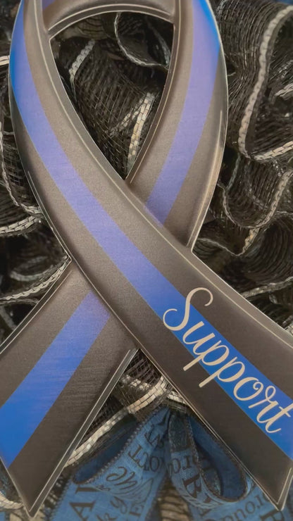 Law Enforcement Support Custom Wreath